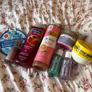 Assorted Women's Bath & Body Care - Mixed Brands - Pink, Purple, Yellow, Green